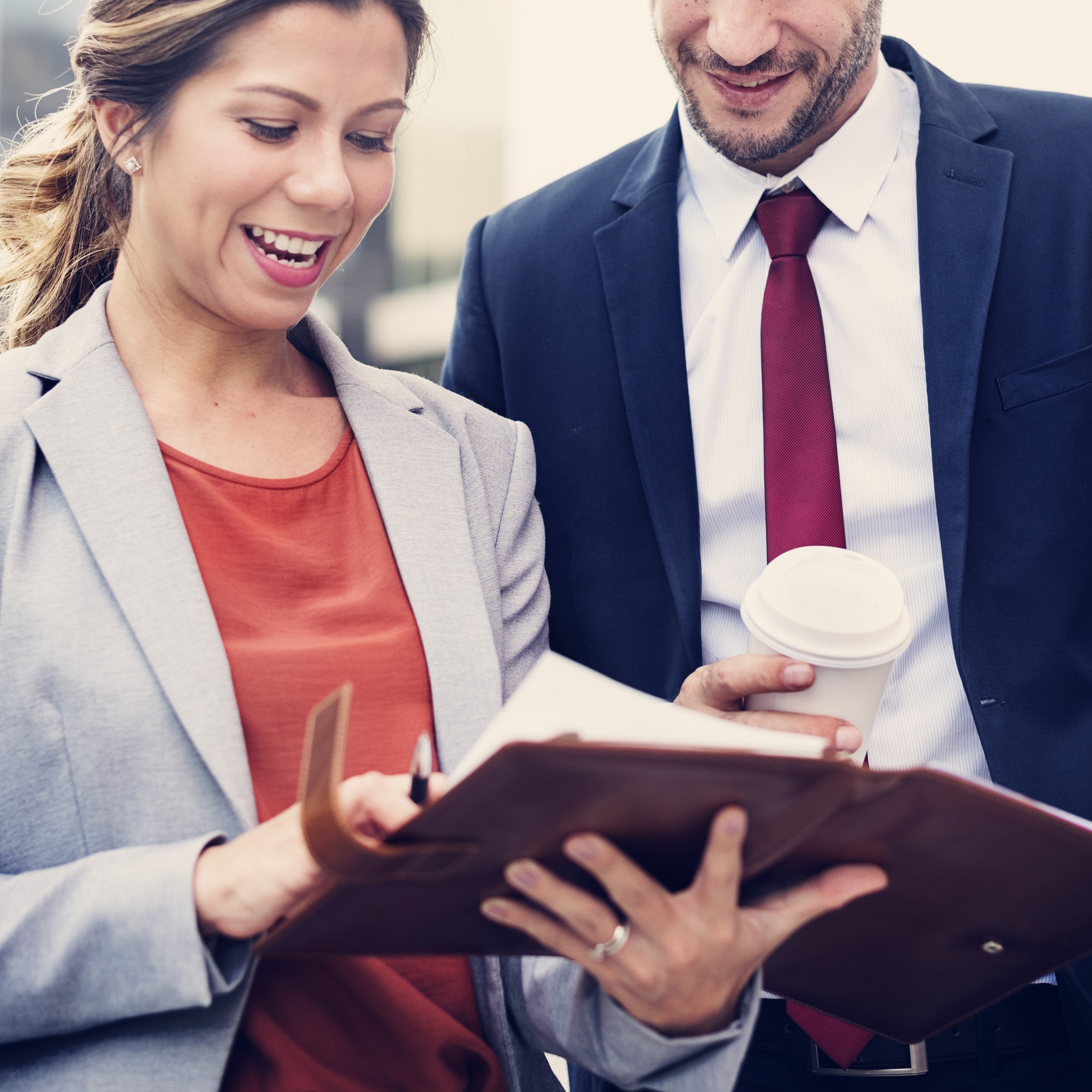 Business People Discussion Happiness Coffee Togetherness Concept